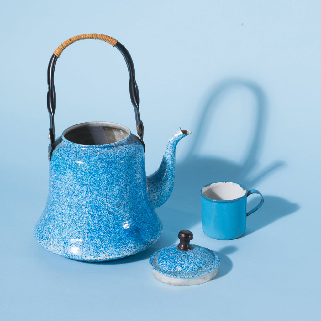 Blue Kettle and Mug